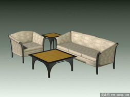 传统家具 2沙发3D模型b 041